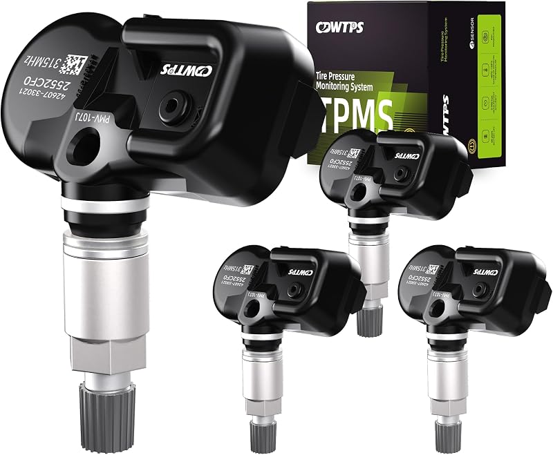 TPMS Sensors,315Mhz Set of 4 Toyota Lexus Tire Pressure Sensor | Fit for Toyota Avalon,Camry,Corolla,Highlander,RAV4,Yairs-Lexus ES LS IS LS-Scion IQ,TC,XB,XD Replaces#4260733011 PMV-107J