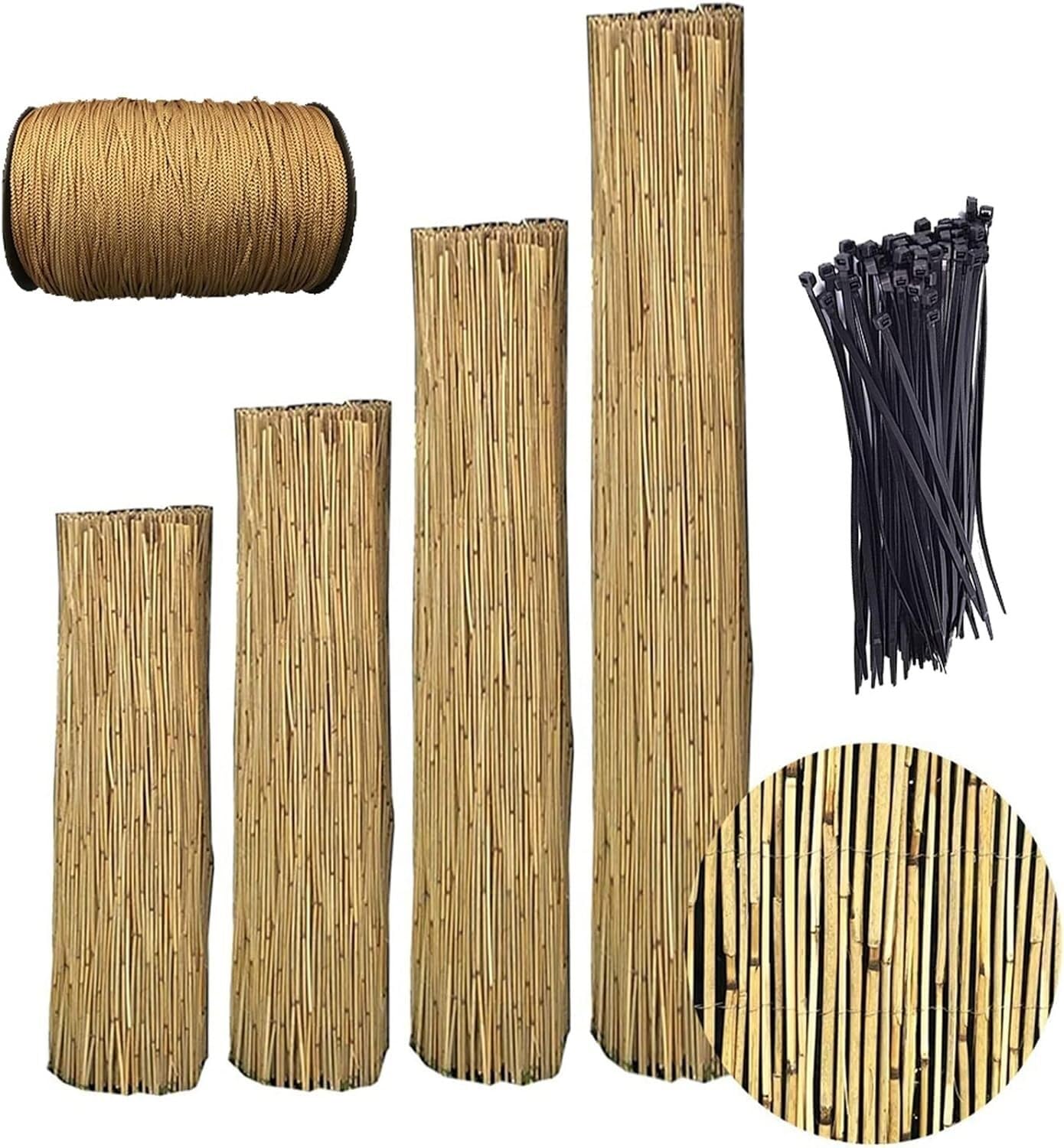 Jvfbjlf One Color Natural Fence For Balcony Garden Patio Outdoor Decorative Fences