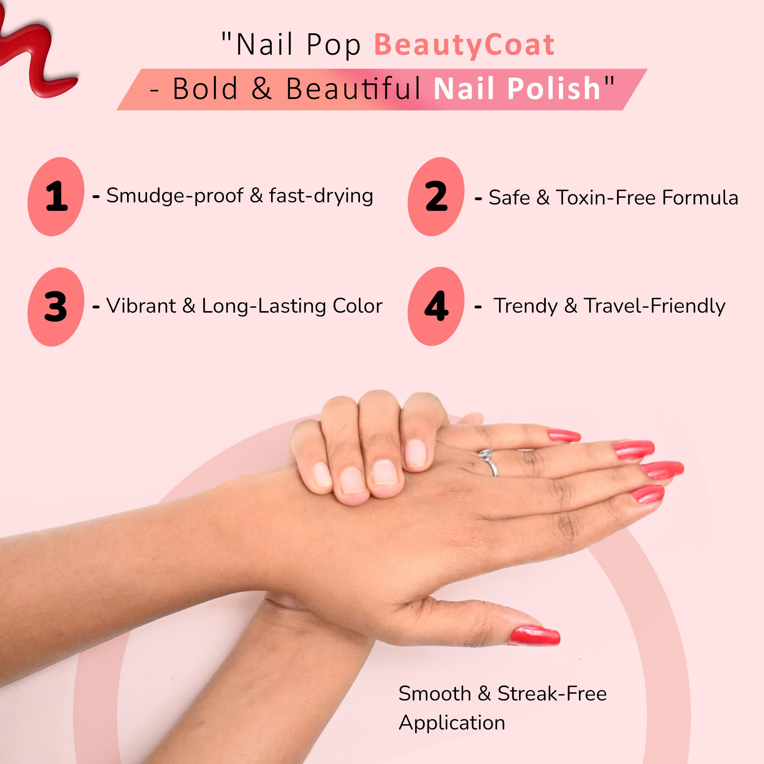 BEAUTYCOAT Nail Pop Colour Trend Nail Lacquer Collection with 12 Vibrant Matte and Glitter Shades, Long Lasting High Shine Nail Polish Set, Quick Dry Formula, Smooth Finish, 6ml Each for Everyday Nail Art and Professional Manicure 1