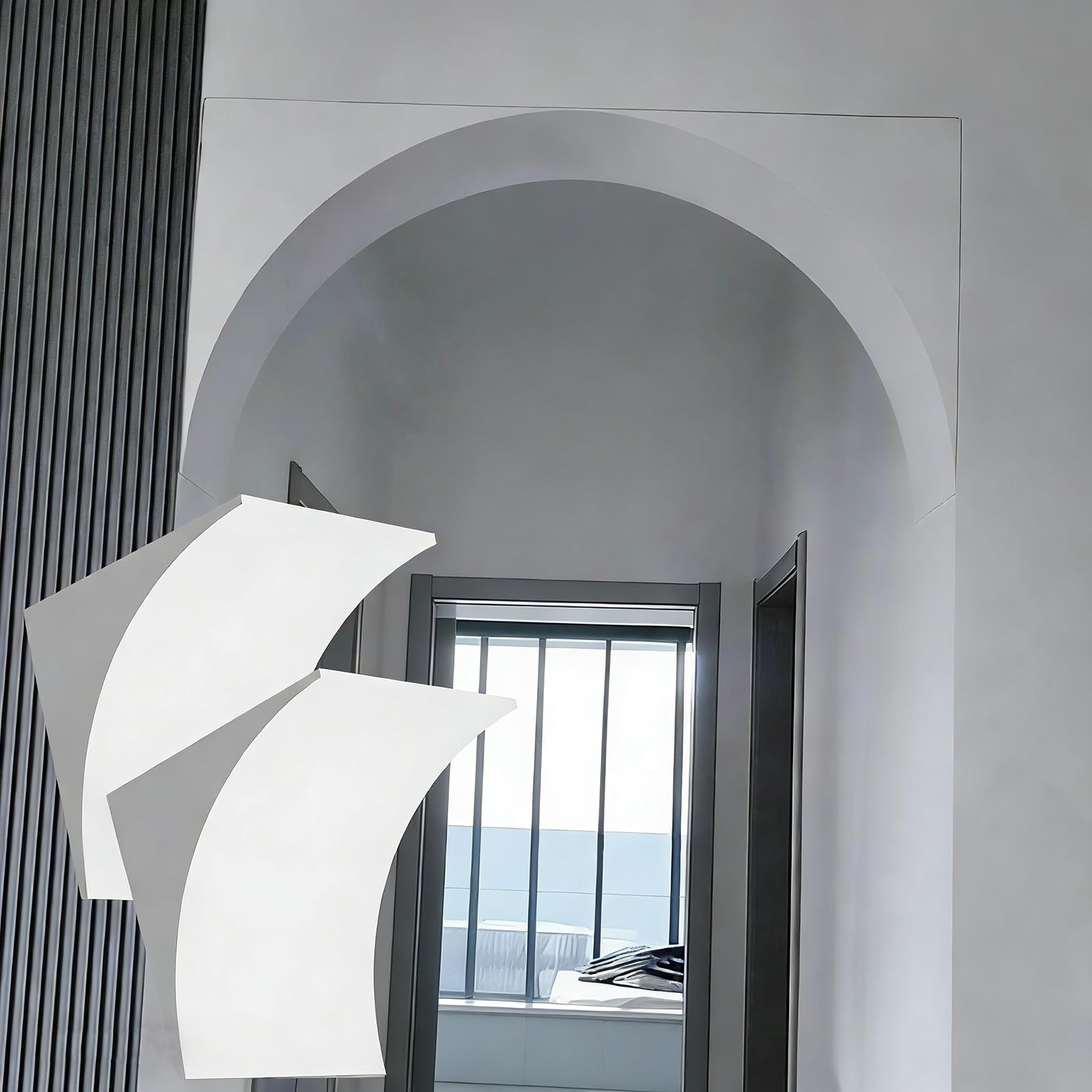 Arche de gypse décoratif DIY : kit complet pour moulage mural et habillage d'ouverture de porte