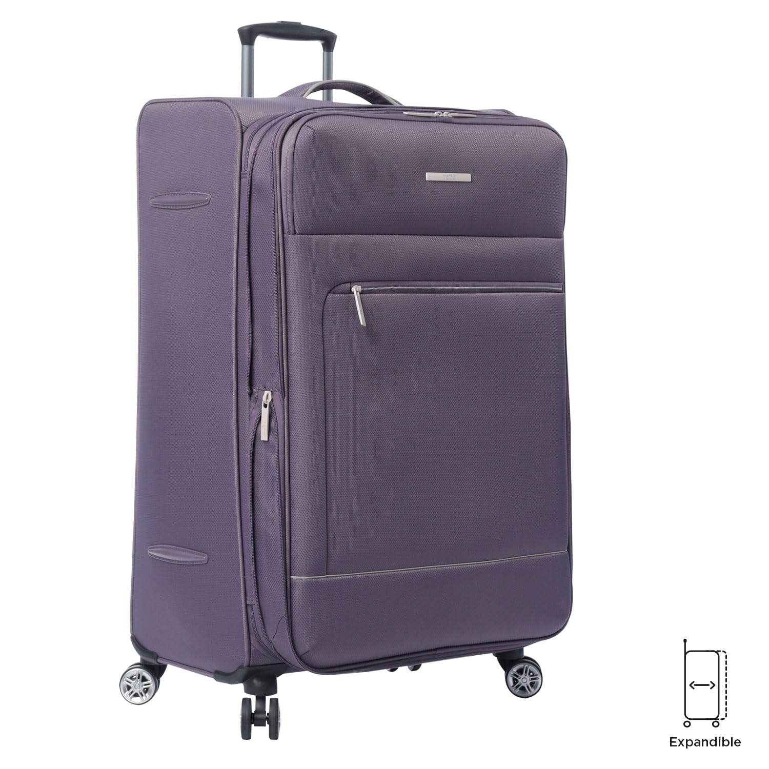 TOTTO - Maleta de Viaje Tela, Modelo Liviana, Maleta Grande, Capacidad 108 L, Bolsillos Acceso Rápido, Ruedas Dobles Giro 360º, Manija Telescópica, Correas Internas, Candado TSA, Color Montana Grape