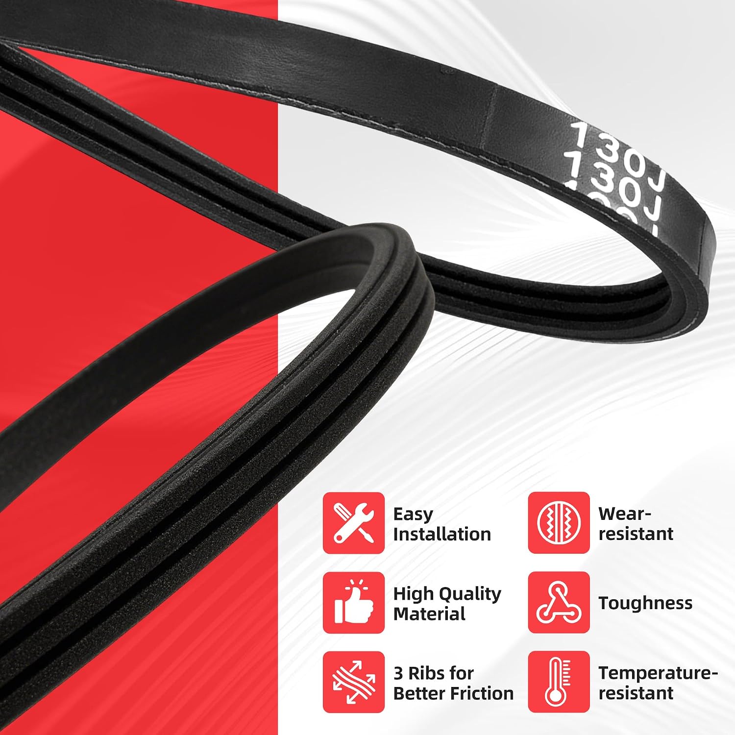 Band Saw Drive Belt | Durable Rubber Replacement for 9 Inch Benchtop Bandsaws, Quiet Smooth Power Transfer, Woodworking Spare Part