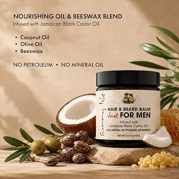 Sunny Isle Jamaican Black Castor Oil Pomade for Men, 4 oz