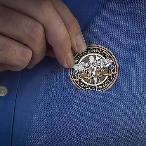 Miniatura 8 de & Emblem - Moneda de desafío del equipo médico EMT  EMS  Honrando a los profesionales médicos heroicos  Equipo médico - con caja de exhibición de