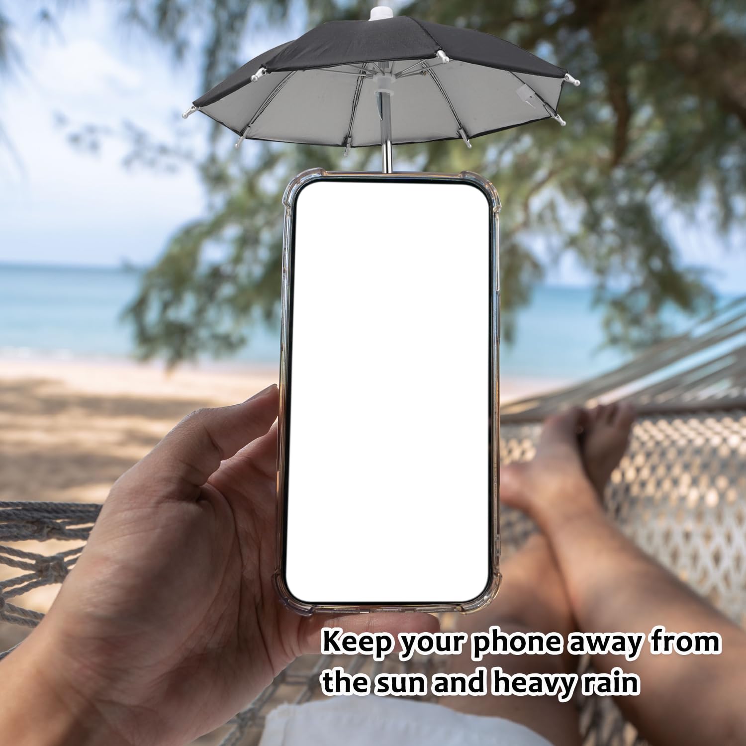 UV Protection Phone Umbrella For Sun, 2025 New Adjustable Suction Cup Phone Umbrella, Cell Phone Umbrella Sun Shade With Universal Piggy Stand For Block Glare Anti-Reflection - View #9
