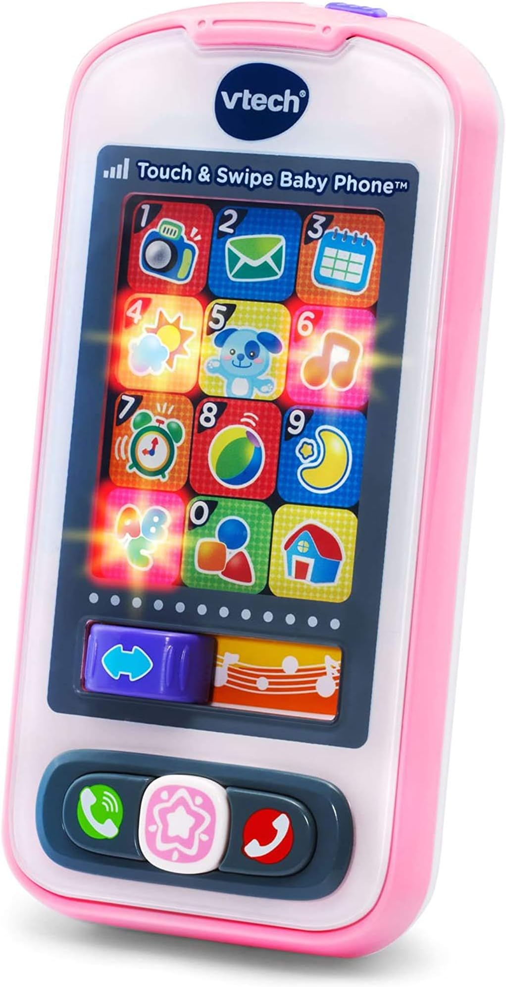 Touch and Swipe Baby Phone, Pink