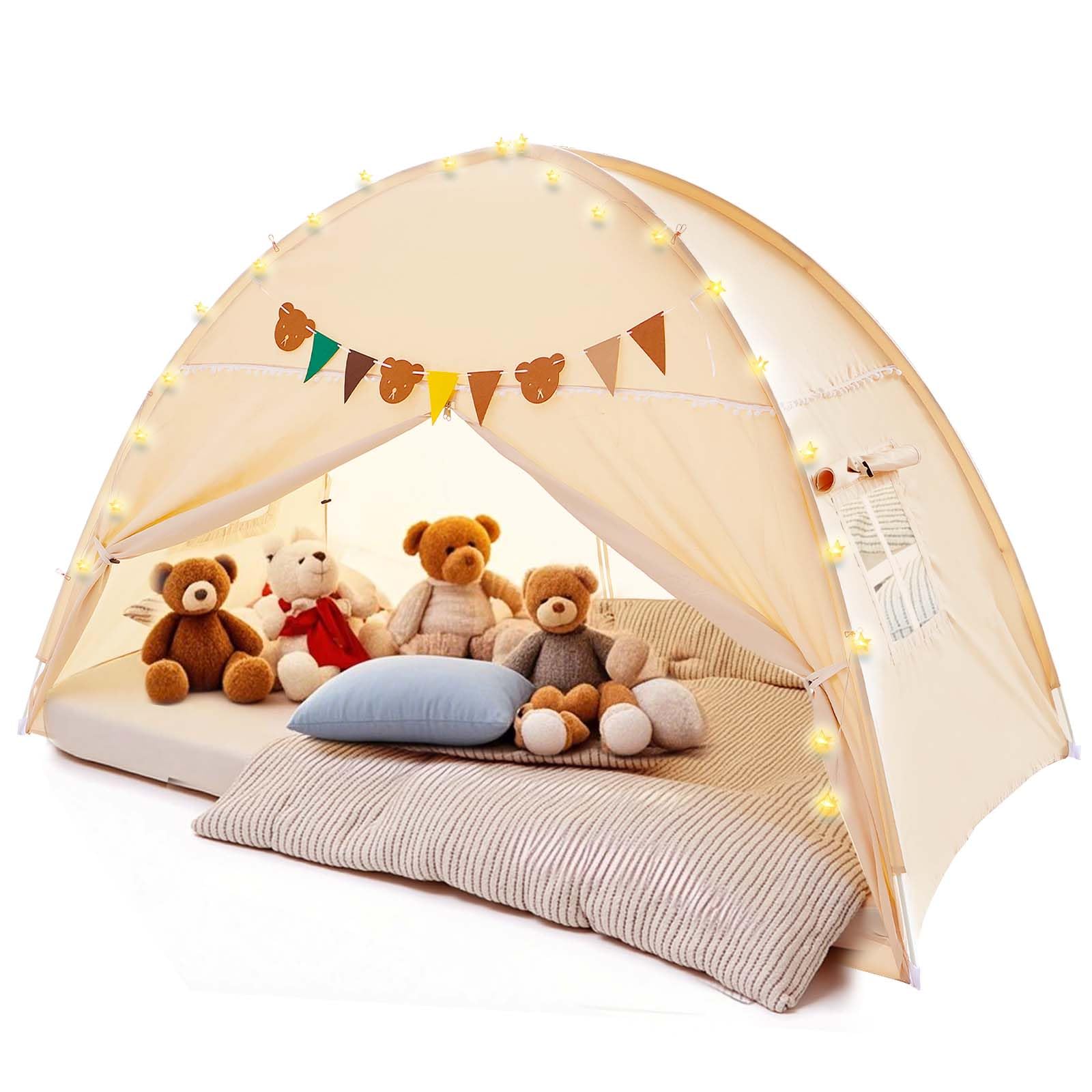 SKSY♡fam XTQINJIN Bed Tent Twin for Kids, Twin Size Bed Tent Cozy Indoor