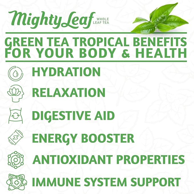 Té Verde Tropical 100 Saquitos - Antioxidante y Aromático miniatura 5
