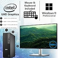 Vista 5 de Dell Pro Slim QCS1250 SFF Desktop, Nueva Versión OptiPlex, Intel Core i7-14700K de 14ª Generación (20 Núcleos, Hasta 5.6GHz), 16 GB DDR5 RAM, SSD