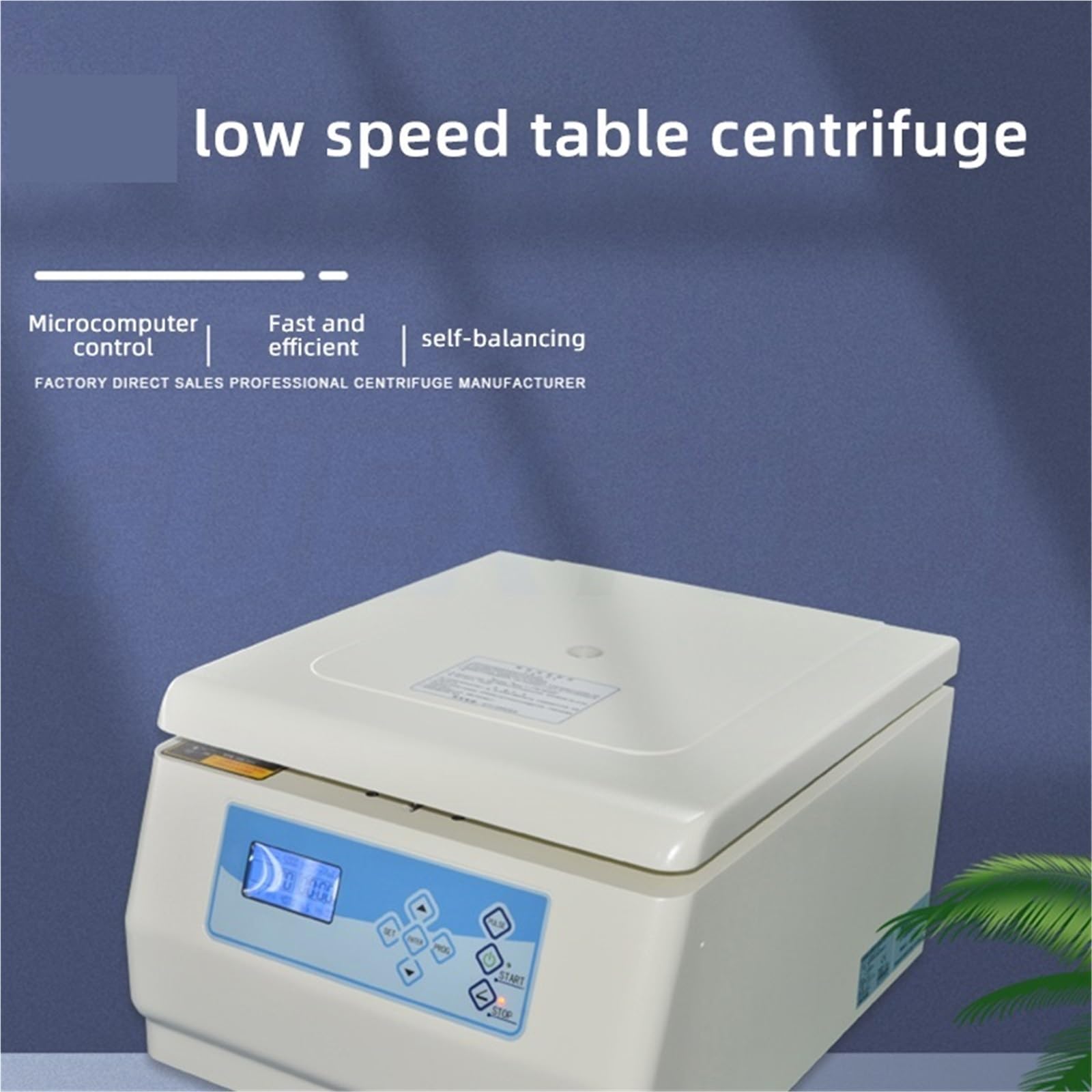 Centrifugadora de Equilibrio automático Horizontal de 4x50ml, centrífuga médica portátil, Motor sin escobillas, máquina de Rotor Horizontal de Escritorio