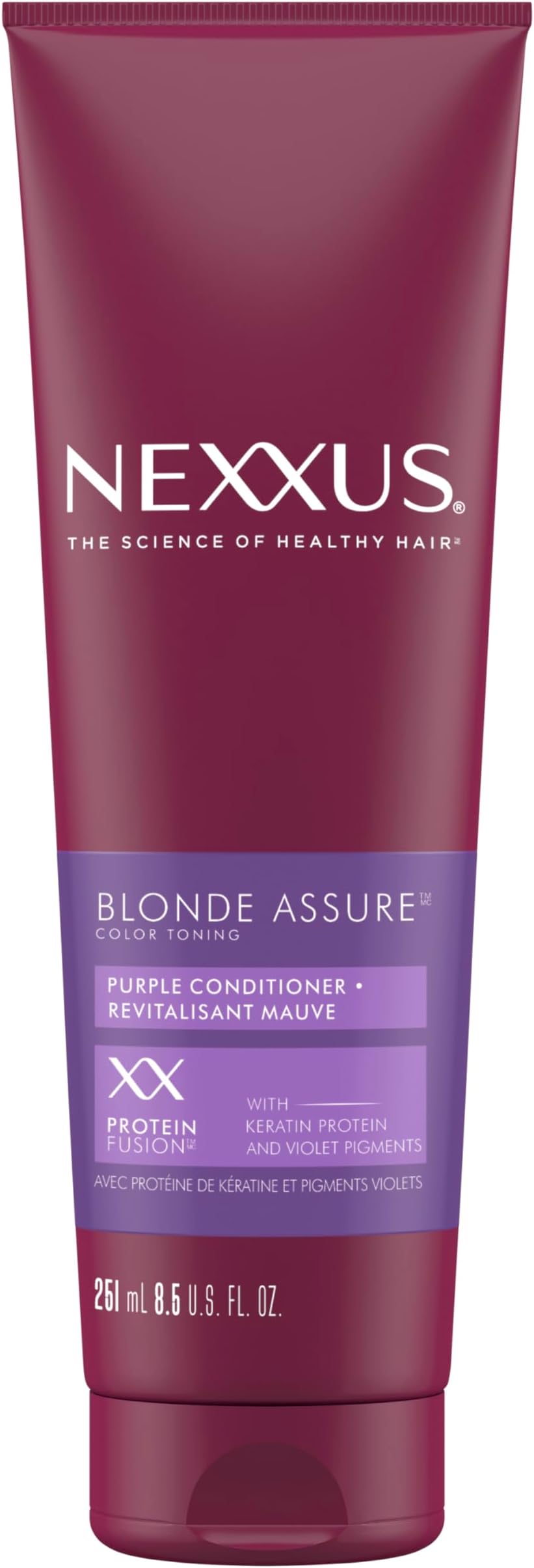 Hair Color Blonde Assure Purple Conditioner, Keratin Conditioner, For Blonde and Bleached Hair, Color Conditioner 8.5 oz