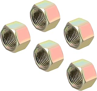 MECCANIXITY Hex Coupling Nuts M10 x 1mm Fine Thread 10mm Length Sleeve Stud Rod Adapters Pipe Connectors Colorful Pack of 5