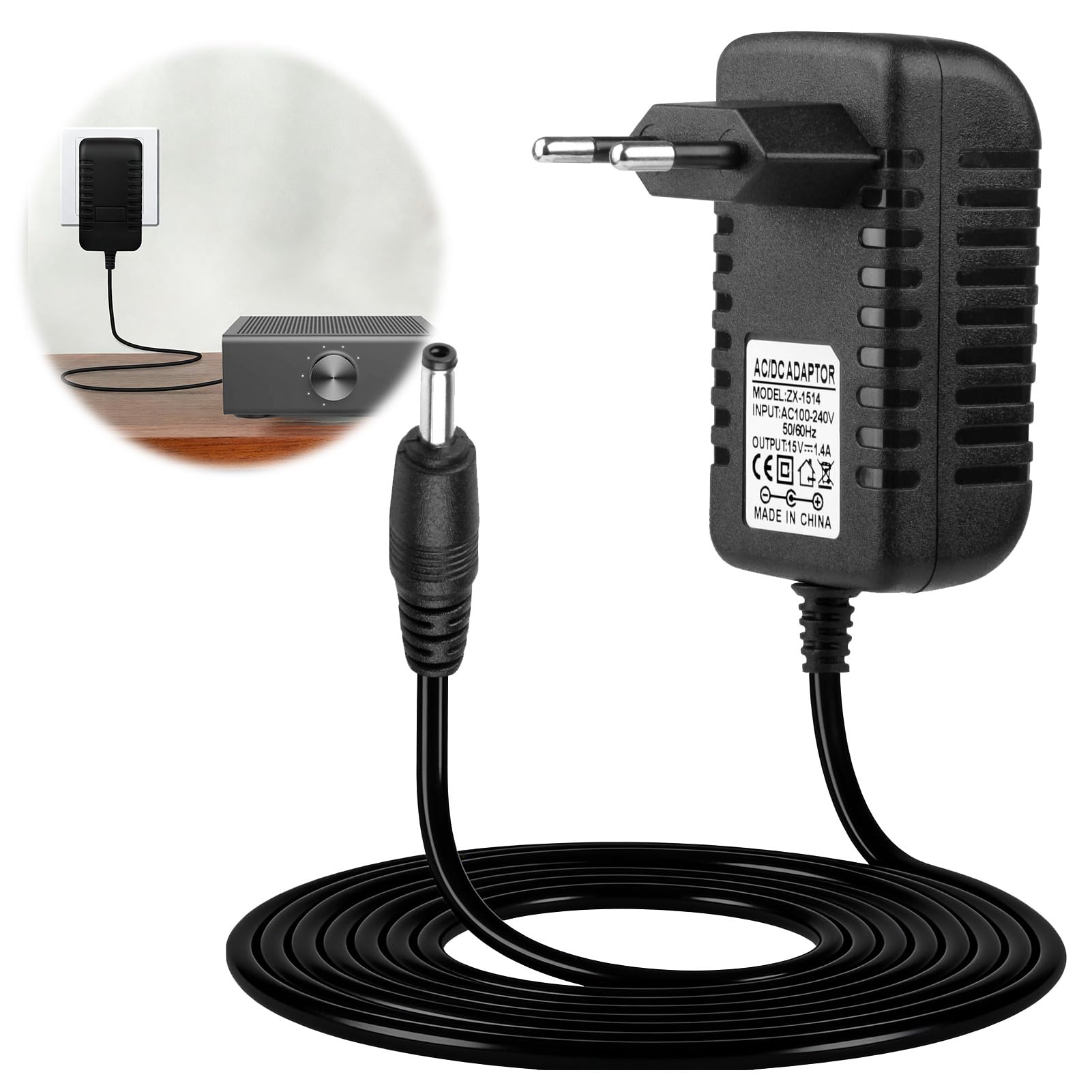 21 W 15 V 1,4 A Alimentatore per Alexa Echo