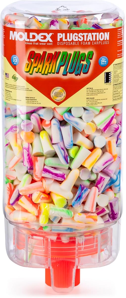 Earplug Dispenser with 500 Pair Single Use SparkPlug - 1 Each