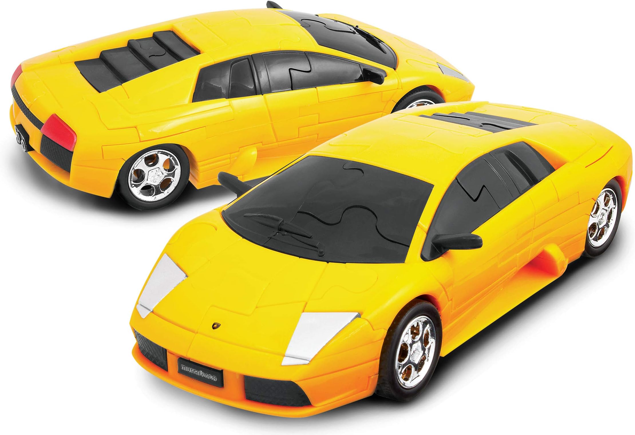 Herpa 80657060 Lamborghini Fun 3D Puzzle 80657060-Lamborghini Murciélago, Yellow