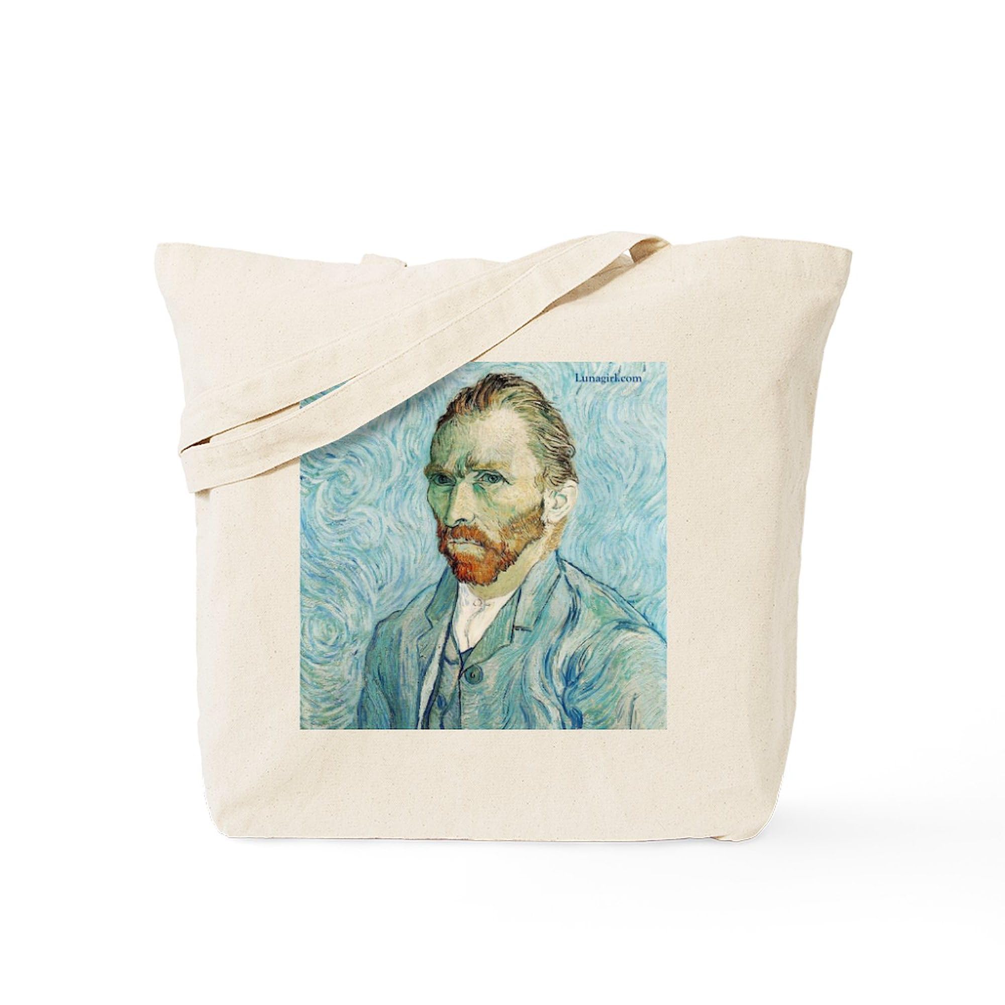CafePress Van Gogh Irises Tote Bag – Natural Canvas Reusable Shopping Bag, Two Size Options - View #5
