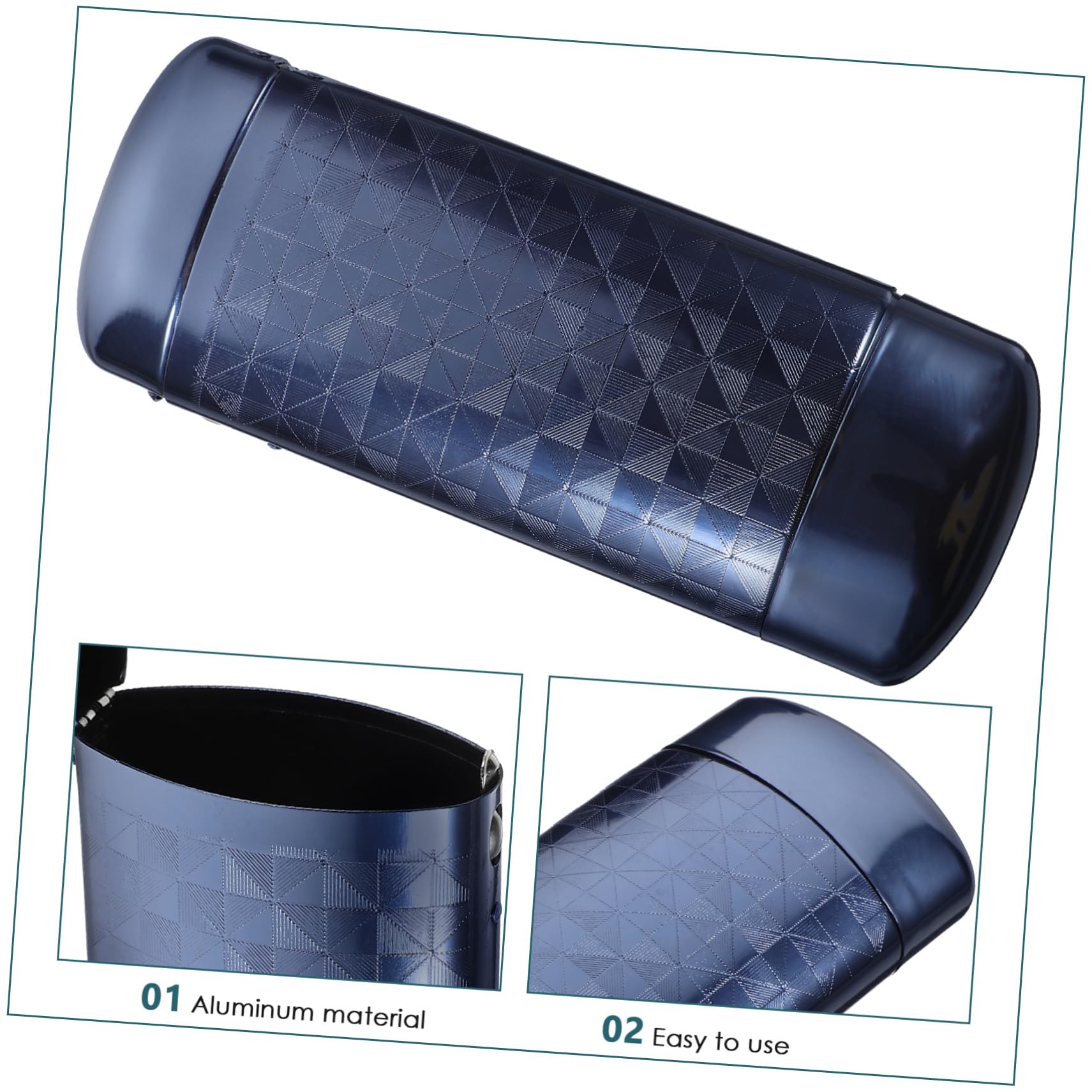SHERCHPRY Brillenetui Aus Aluminium Brillen Organizer Brillenetui Schmaler Brillenaufbewahrungs Organizer Leichte Tragbare Reise Aufbewahrungsetuis Für Brillen Multifunktionales