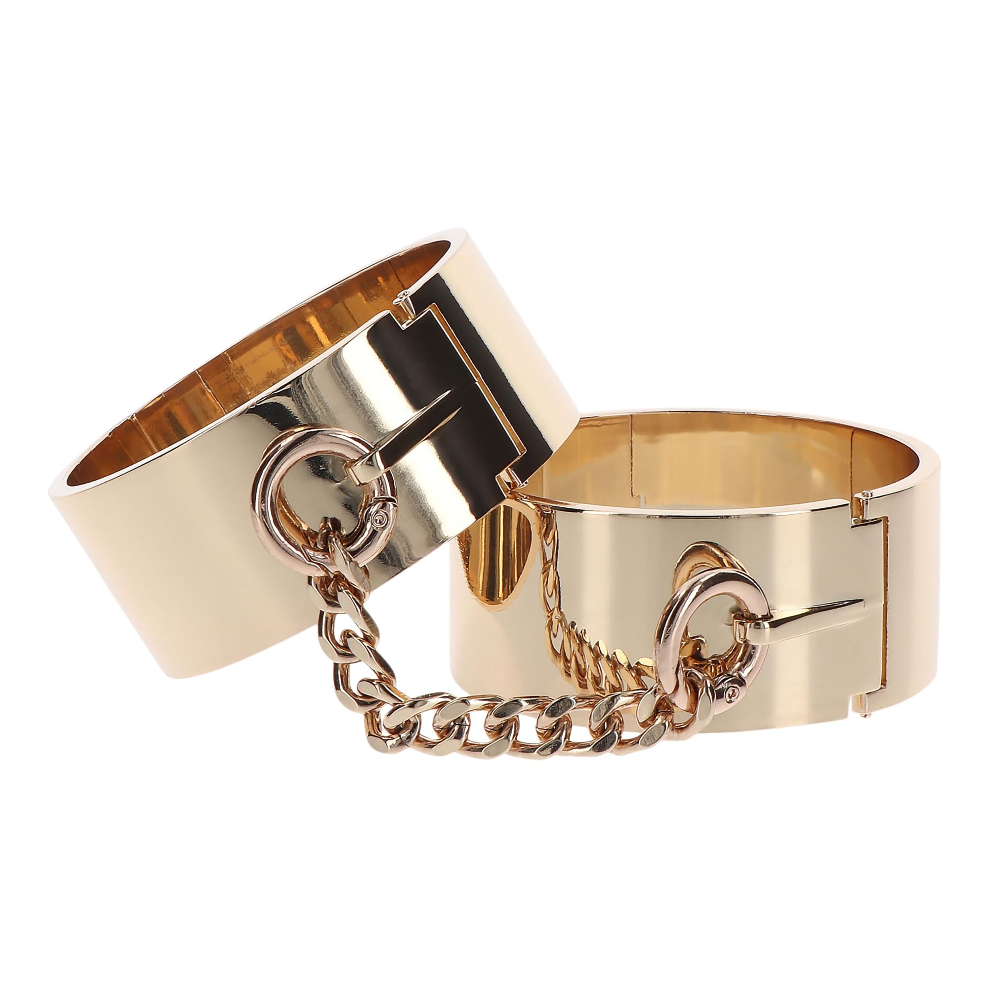 Luxus Handfesseln aus Metall, gold