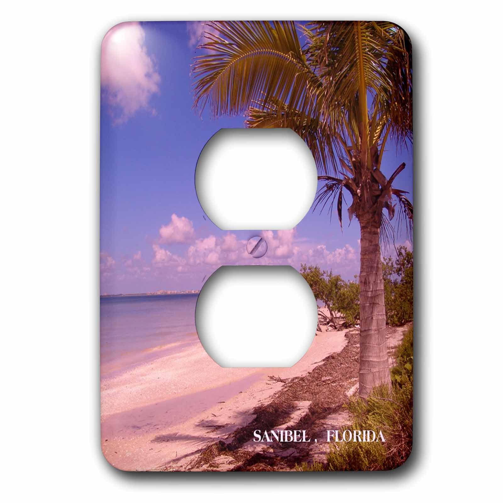 Plaque 2 prises de courant paysage Sanibel en haute résolution