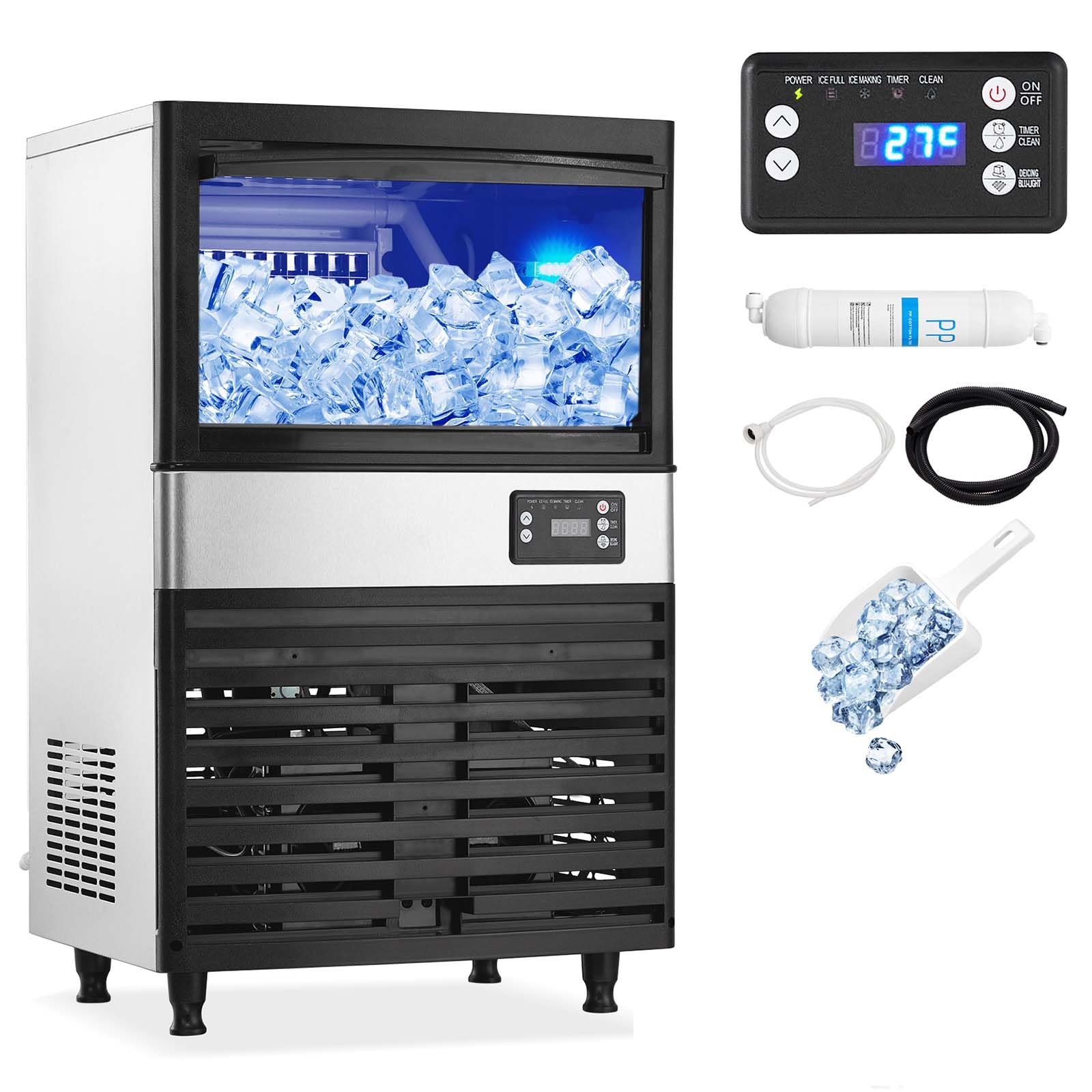 Ice Product/machine Snapklik.com : Commercial Ice Maker Machine 150lbs/24H Ice Production