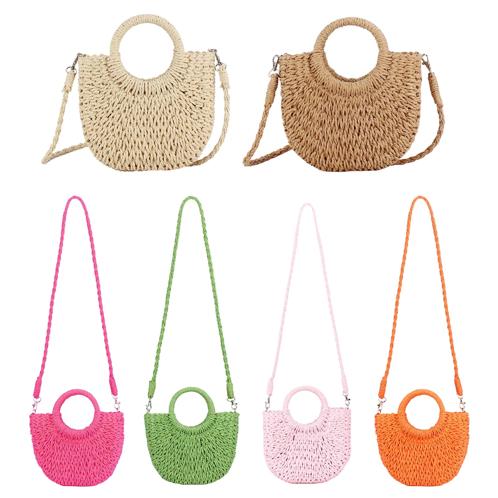Bandolera de paja creativa y funcional con cordón, bolsos de hombro para mujer que brindan comodidad y estilo. Bolso bandolera de moda