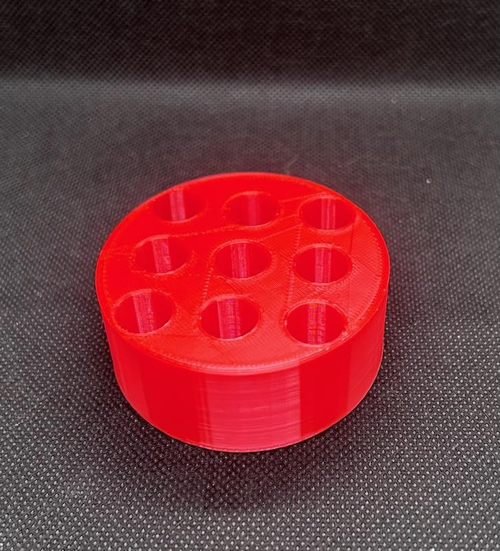 510 Cartridge, Pens and Battery Holder - 9 Spaces Puck (Red)