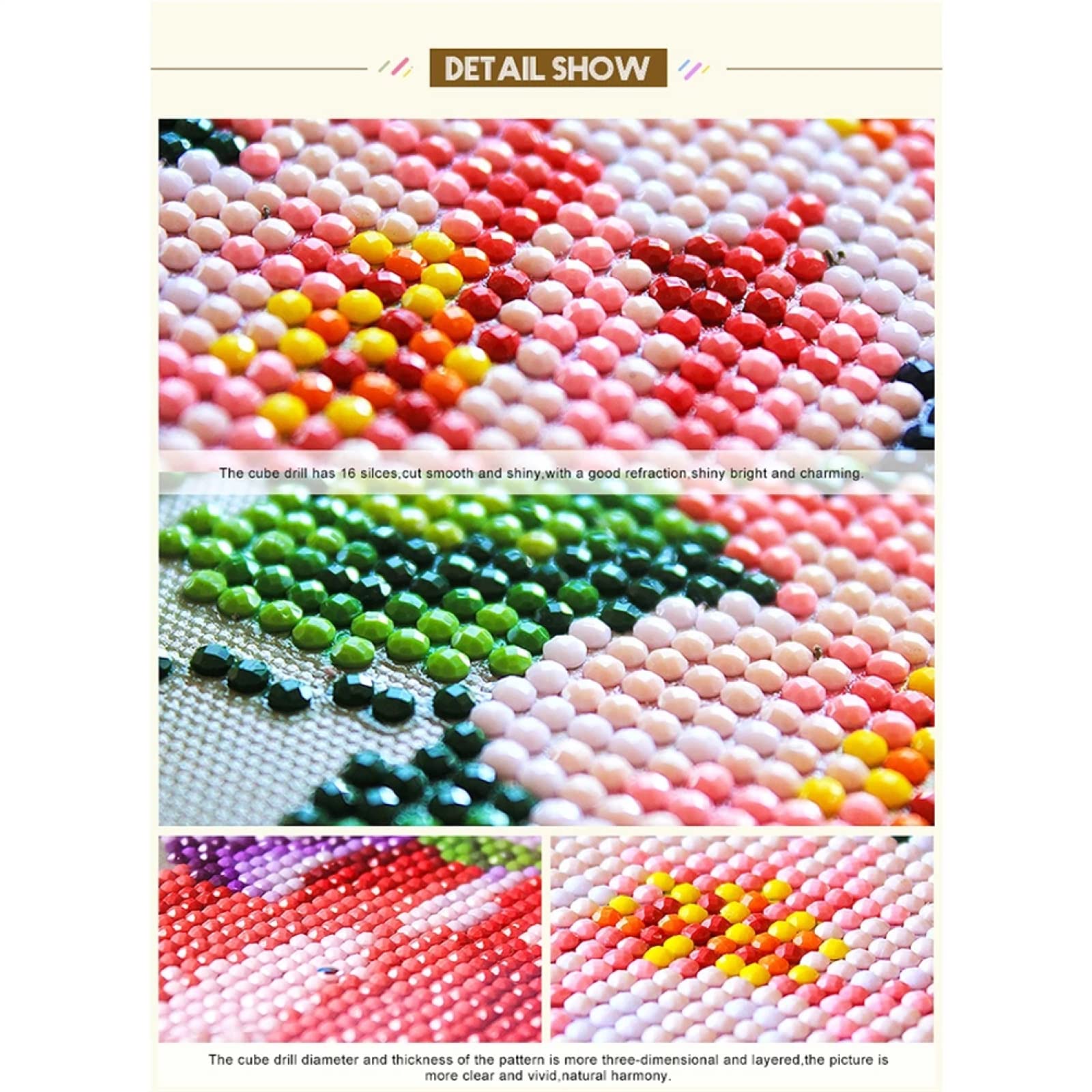 Kit Diamond Painting 5D Reofrey 30x40cm: Animale Asino, Tela Adesiva Con Trapani Rotondi, Arte Fai Da Te
