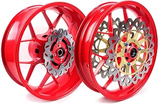 Arashi Rotores de disco de freio e rodas traseiras dianteiras para HONDA CBR1000RR 2004 2005 Acessórios de substituição para motocicleta CBR 1000 CBR1000 RR 1000RR 1000CC Vermelho 04 05