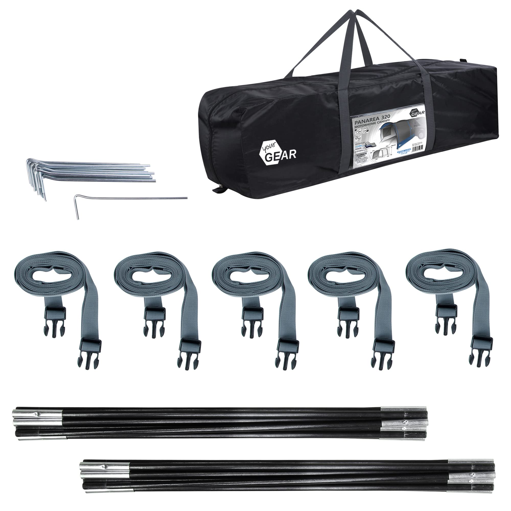 your GEAR Panarea 320 - Toldo para autobuses, furgonetas, autocaravanas UV 50+, toldo impermeable