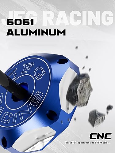 Miniatura 20 de JFG RACING Tapa de gas ATV, cubierta de tanque de combustible CNC para YFZ 450, YFZ450R, Banshee 350 200, Raptor 660 350 250 125, Warrior 350 450