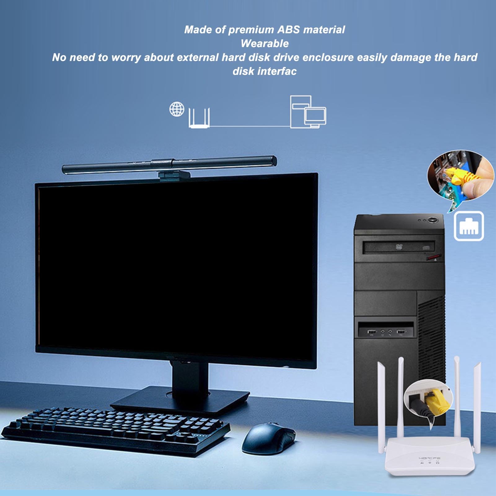 Router 4G LTE, 300 Mb/s 4 Antena o Wysokim Zysku WiFi Mobilny Hotspot, Mobilny Hotspot Bezprzewodowy Router Wi-fi z Gniazdem Karty SIM dla Europy (Wtyczka UE)