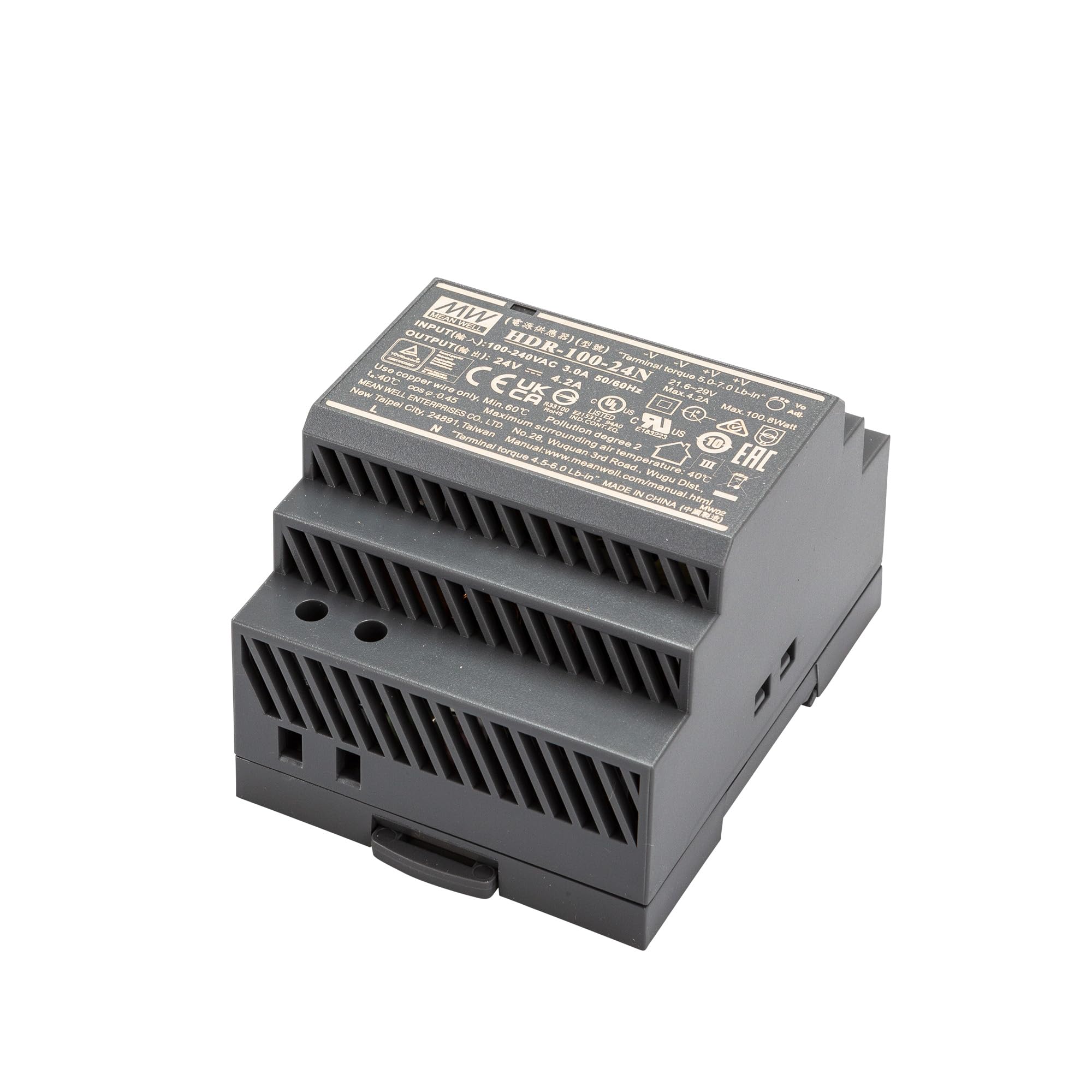 Mean Well HDR-100-24N Hutschienen-Netzteil (DIN-Rail) 24 V/DC 4.2A 100.8W 1 x