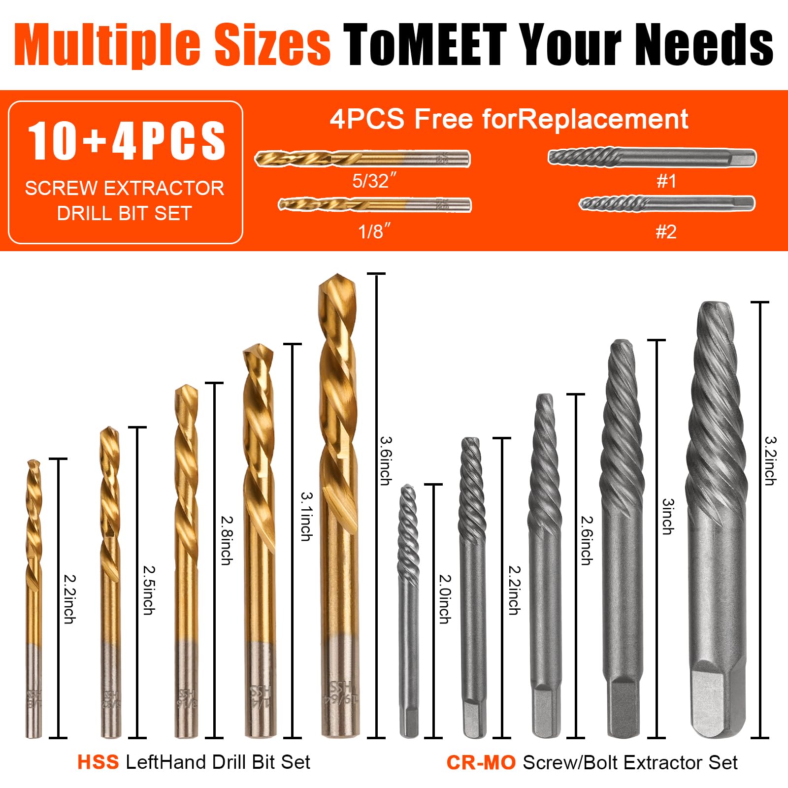 Damaged Screw Extractor Set - Remove Stripped Screws -5