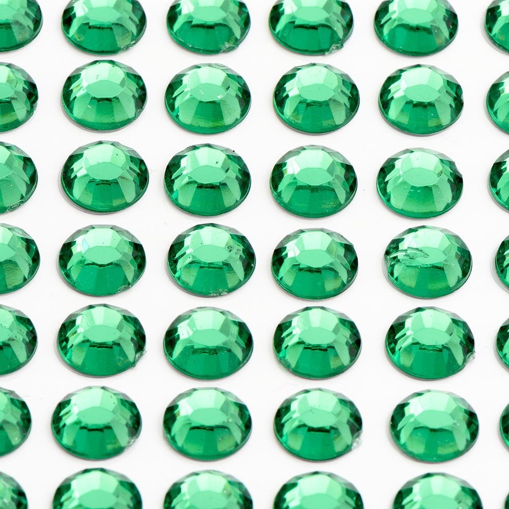 Italian Options - 2mm Emerald Diamante Rhinestone Gem Crystal Stickers (176 pcs)
