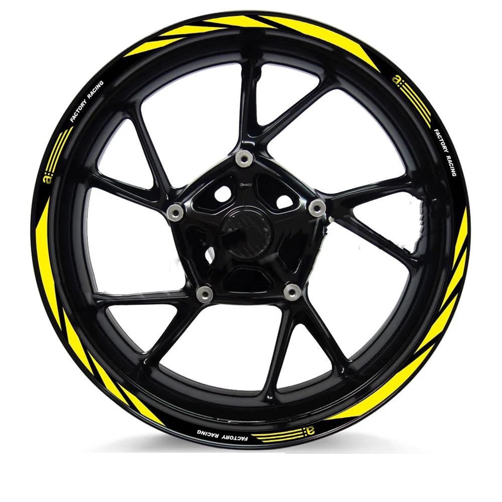 Motorcycle Wheel Rim Sticker Stripe Decal 17 Inch for Aprilia for Racing for Tuono V4 1100 RSV4 RS150/250/660(Color5)