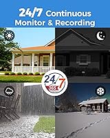 Vista 6 de XMARTO Sistema de cámara de seguridad PoE de seguimiento automático de 8 canales 4K H.265, zoom panorámico, juego de 4 cámaras de vigilancia con Kit