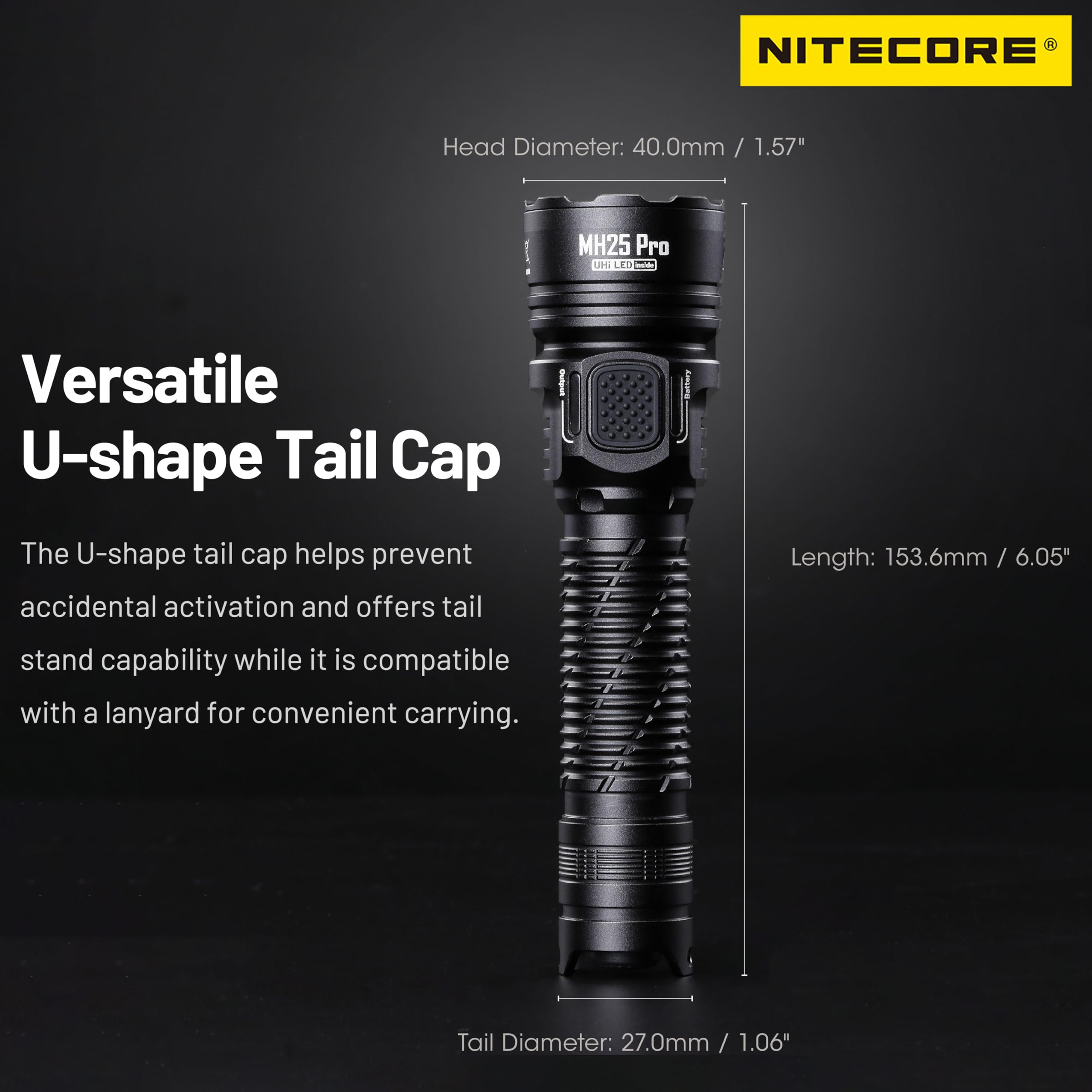 Nitecore MH25 Pro Torcia a Lunghissimo Raggio Ricaricabile USB-C