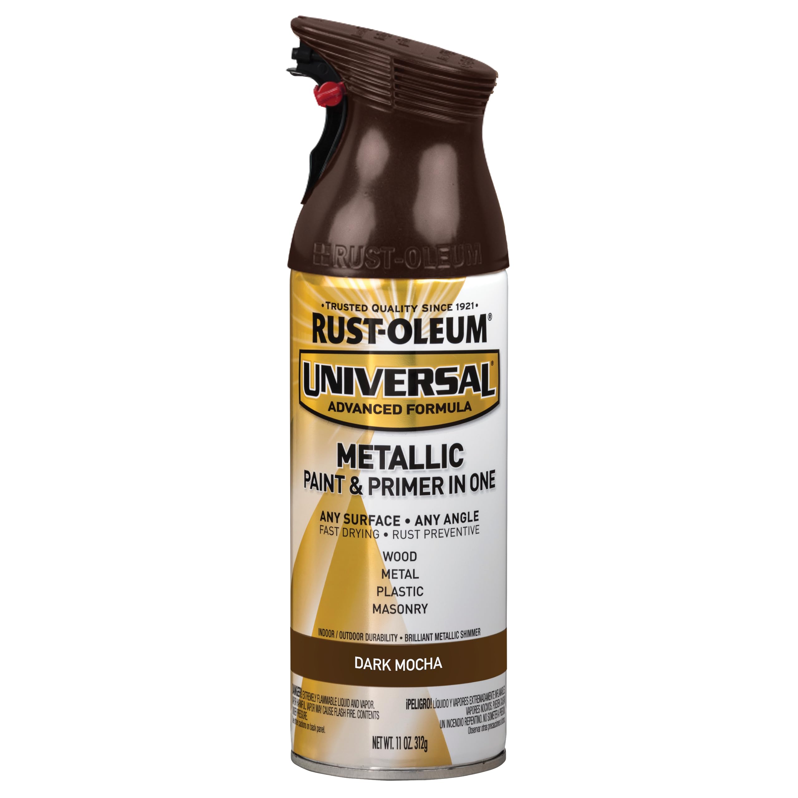 Rust-Oleum Universal All Surface Metallic Spray Paint, Dark Mocha