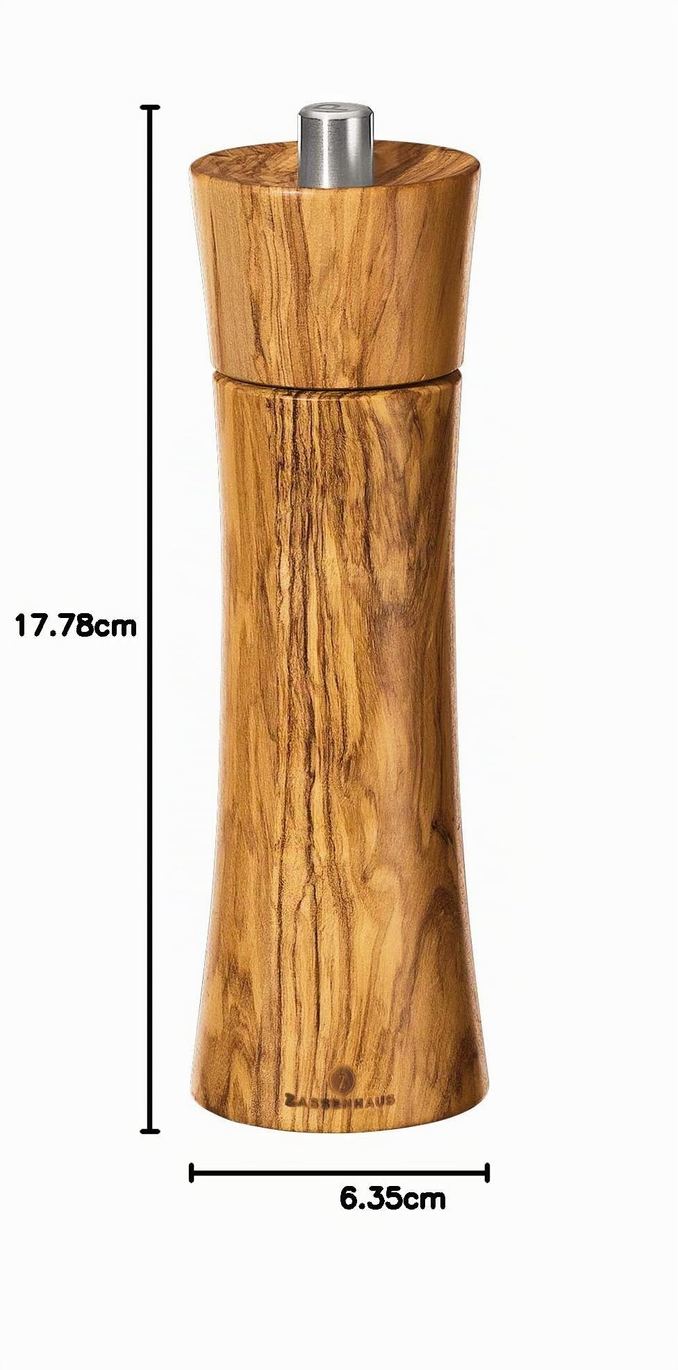 Zassenhaus Salzmühle Frankfurt 18cm Olivenholz