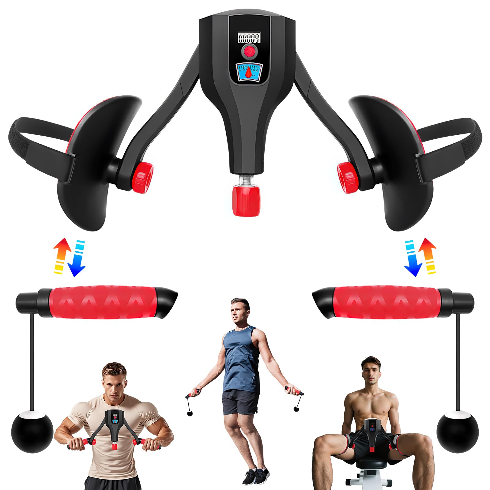Appareil pour Muscler Le Périnée Femme 10-60 kg, 3en1 Kegel Periné Homme, Appareil Usculation Fessier, Appareil d'entraînement pour Les Cuisses pour Le Plancher Pelvien, Les Hanches, Les Bras