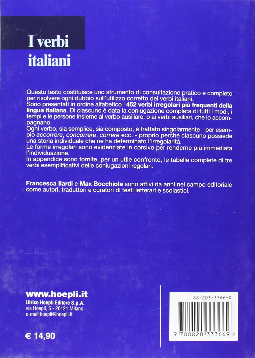 I Verbi Italiani: 452 Verbi Irregolari