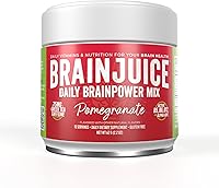 Vista 11 de BrainJuice Nootropics Suplemento de apoyo cerebral, polvo sin gluten para energía y concentración, mezcla de bebida con L teanina, Alpha GPC
