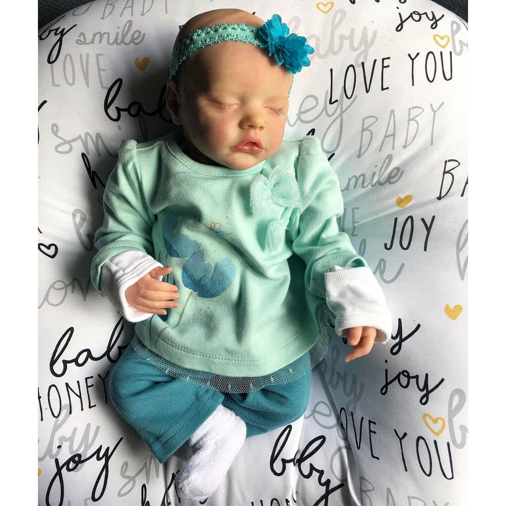 RXDOLL Śpiące lalki Reborn Baby Dolls silikonowe bliźniaczki na całe ciało, 45 cm, realistyczna lalka bobas, anatomicznie poprawne, dziewczęta, prawdziwe życie, lalka, pełne silikonowe lalki Reborn