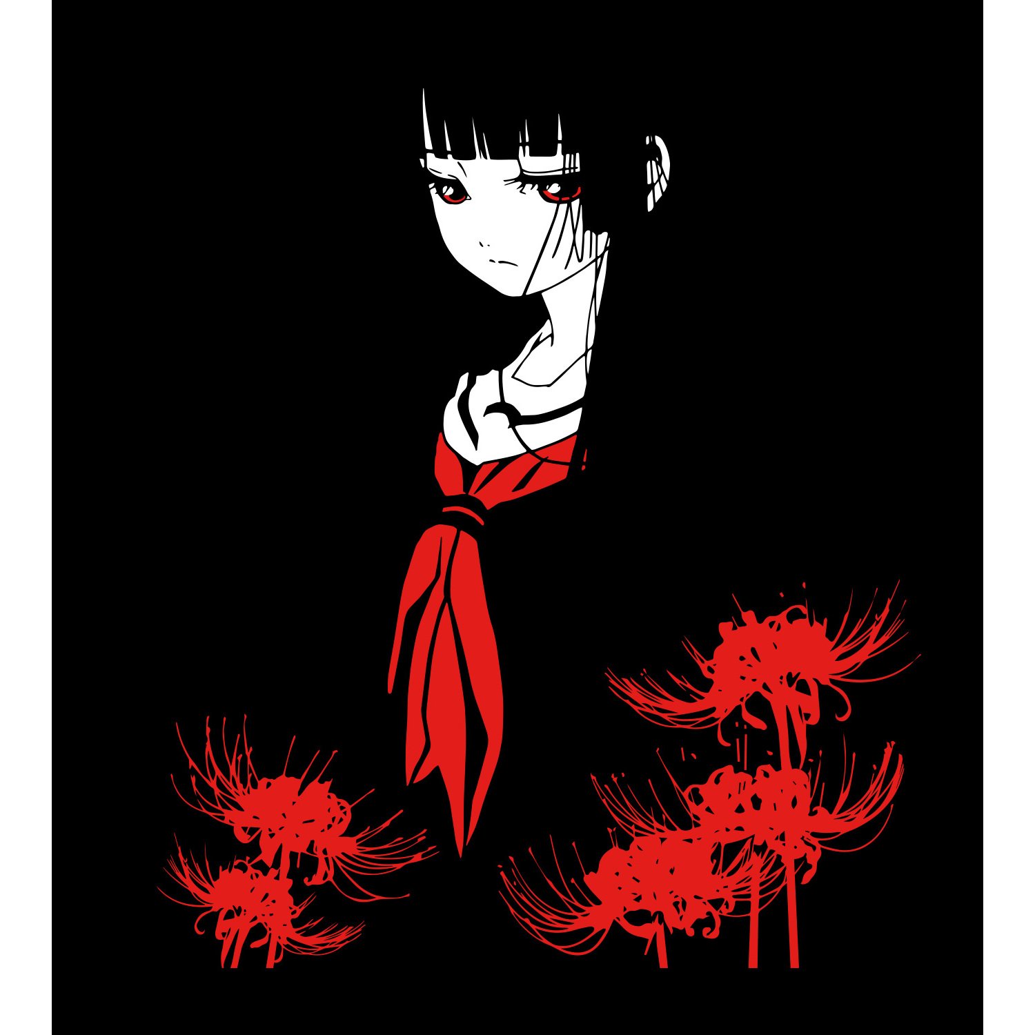 Amazon.co.jp: 地獄少女 宵伽 閻魔あい Tシャツ レディース Lサイズ