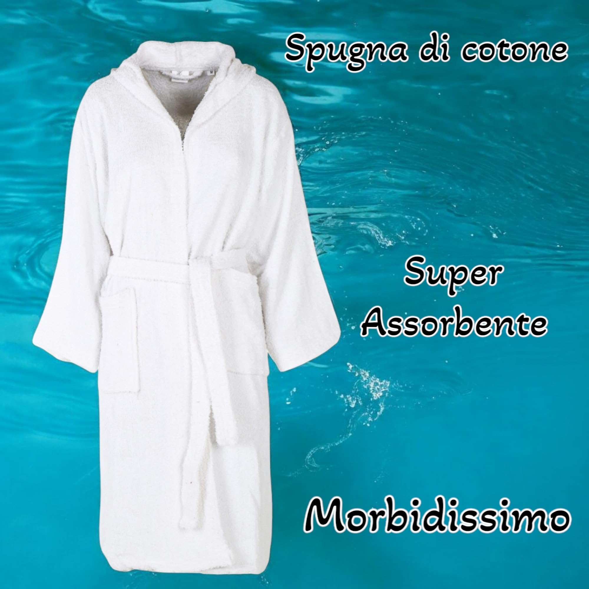 Accappatoio adulto e 2 asciugamani personalizzati con nome. Set accappatoio e asciugamani in spugna di cotone. Unisex Idea regalo
