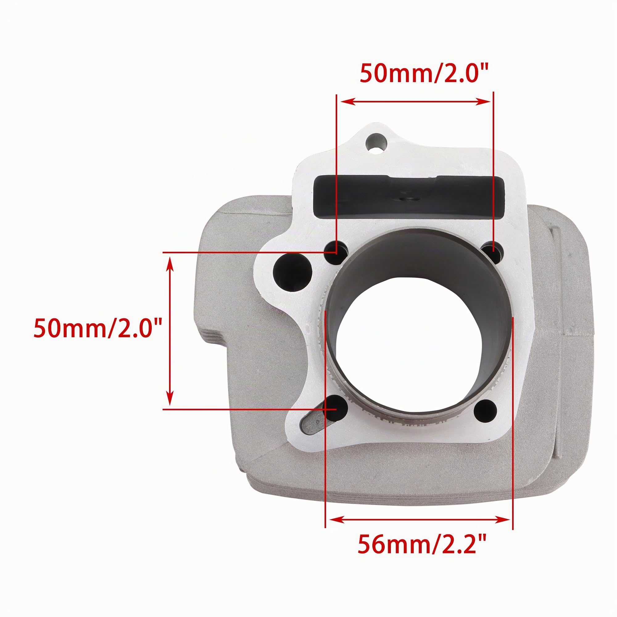 WOOSTAR 56mm Big Bore Cilindro con Kit Pistone con Guarnizioni Sostituzione per YinXiang 140cc Motore YX140 1P56FMJ Motor Dirt Pit Bike