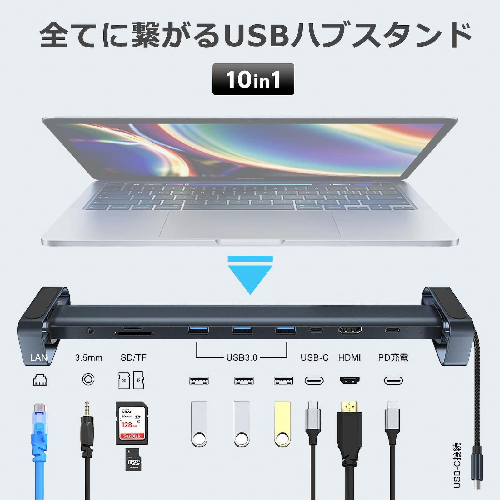 USB3.0接続ドッキングステーション Mac/Windows対応 Amazon.co.jp: USB Cドッキングステーション トリプルモニター