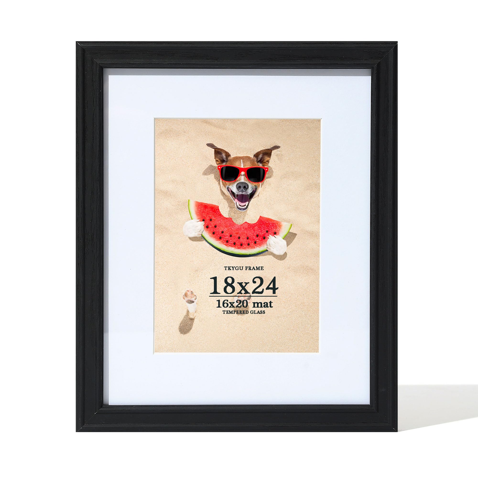 TKYGU 18x24 Picture Frame (Black Woodgrain)