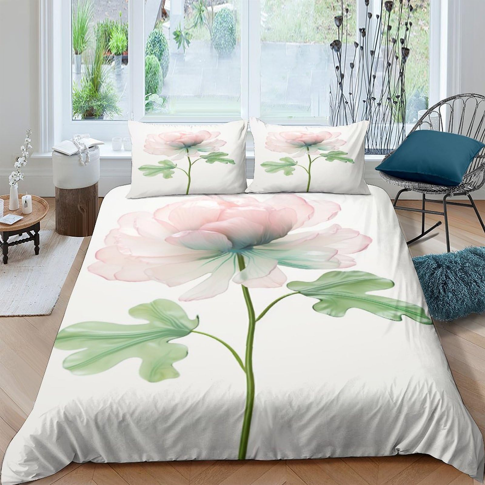 Parure de lit qualité hôtelière 200x200 cm microfibre ultra douce