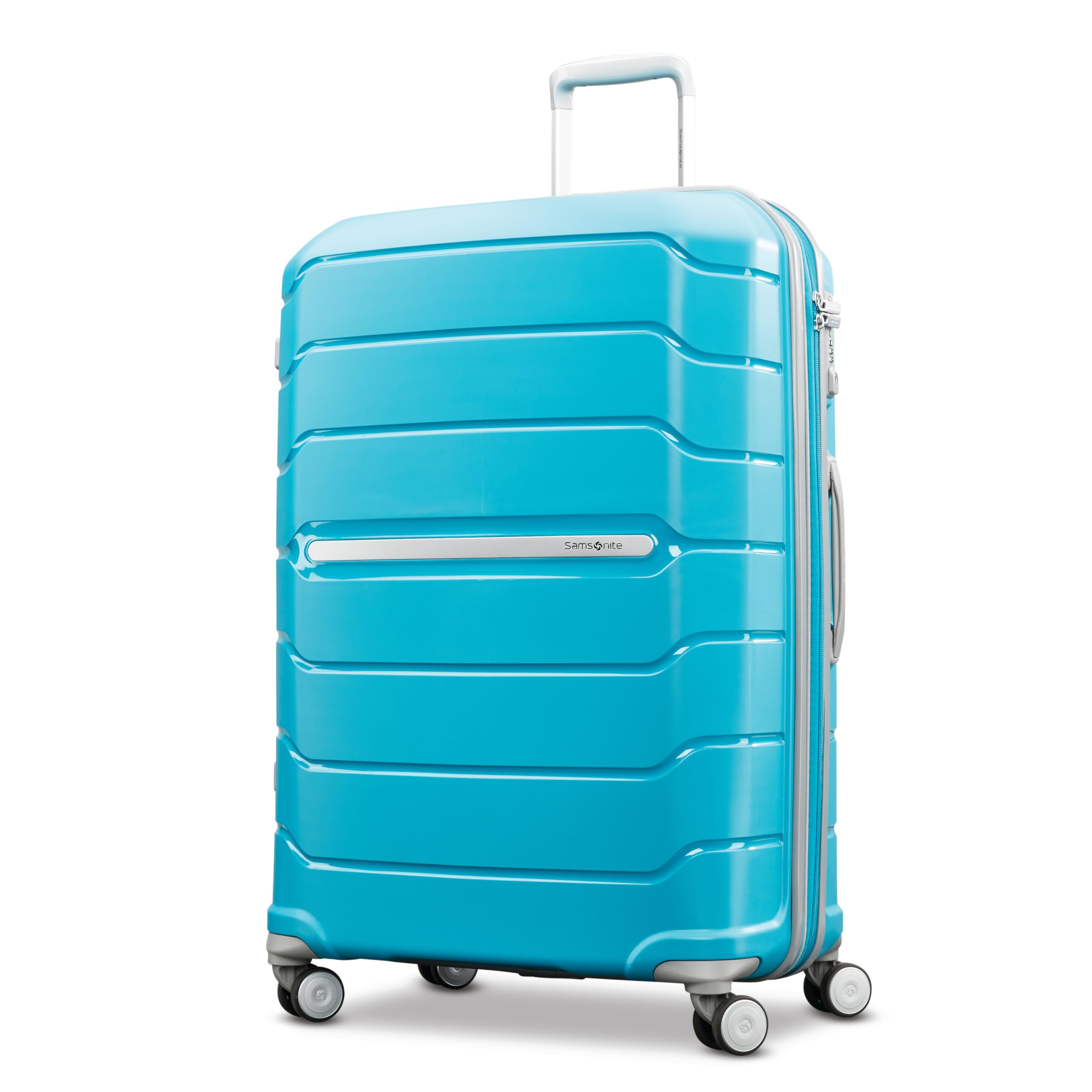 Samsonite Freeform Large Checked Luggage with Dual 360° Spinner Wheels - TSA Lock, Airline-Approved - Lightweight Durable Polypropylene Expandable